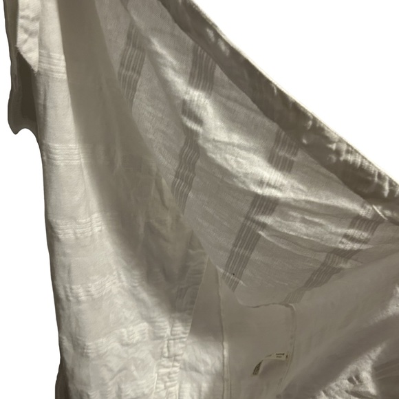 Free People at Leisure Midi Wrap Around Dress White One Strap size S - Picture 8 of 14